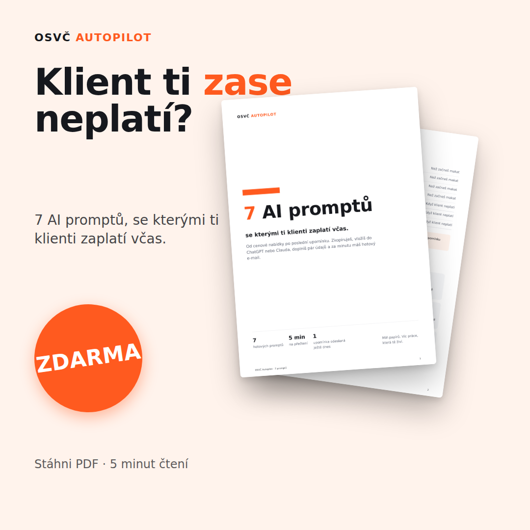 7 AI promptů pro OSVČ